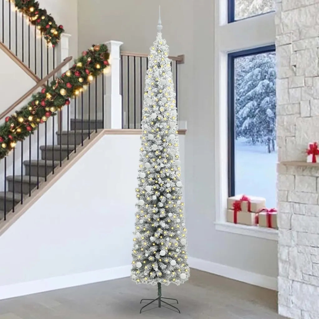 Albero di Natale | Decorazioni natalizie artificiale con 300 LED Verde 300 cm