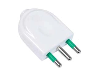 SPINA DRITTA 2 POLI + TERRA BIANCA LINEA GARANTI- - bianca 16A 82520-E - 10 pezzi FANTON