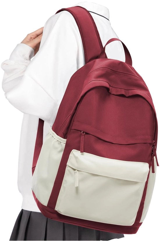 Borsa da Scuola per Ragazze Teenager, Borsa da Spalla Leggera e Impermeabile in Beige