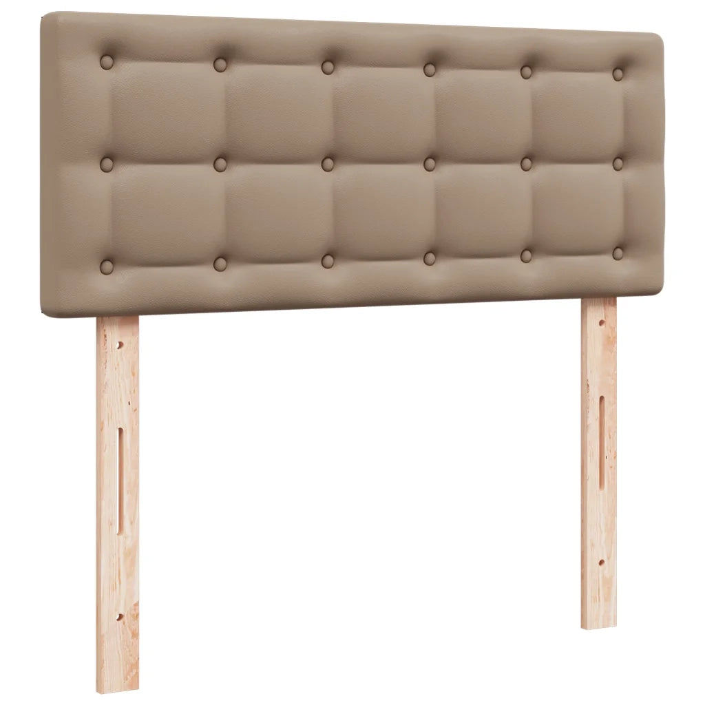 Giroletto a Molle con Materasso Cappuccino 100x200cm Similpelle 3288411