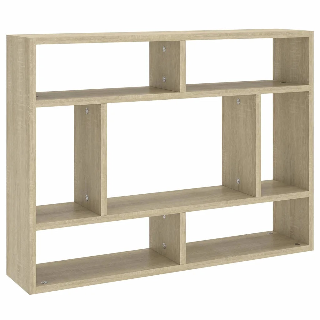 Scaffale a Parete Rovere Sonoma 75x16x55 cm Legno Multistrato 803005
