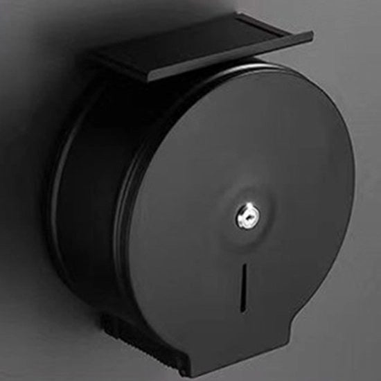 Dispensatore di Carta Igienica in Acciaio Inossidabile - Montaggio a Parete - Jumbo Rotolo 22,5 cm - Dimensioni 25x26x11,5 cm - Resistente ai Colpi - Capacità di Carta Igienica