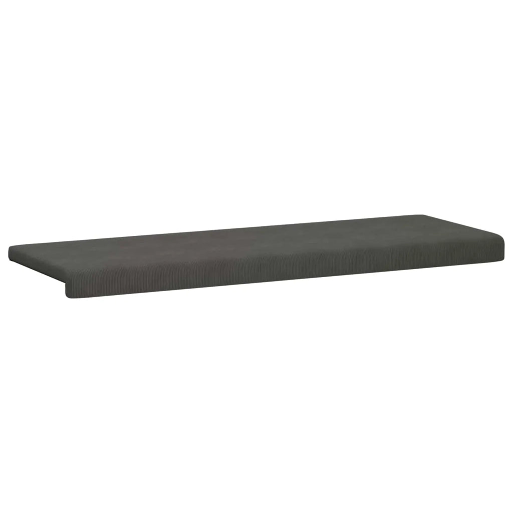 Cuscino per panchina corduroy Grigio Scuro Profondità 35 cm 42043367
