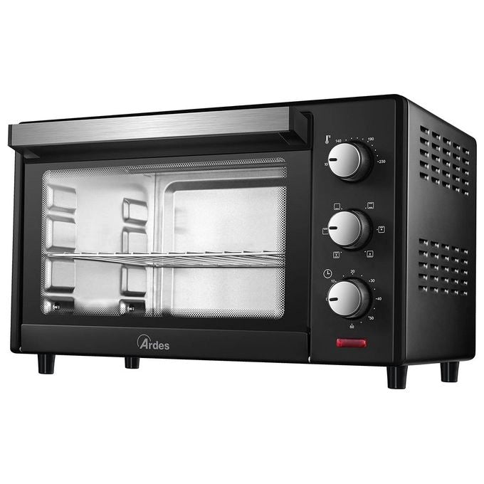 Ardes AR6226B Gustavo Dark Fornetto Elettrico Ventilato 25 L 6 Funzioni Cottura Timer 60 min Termostato 100-230°C colore Nero
