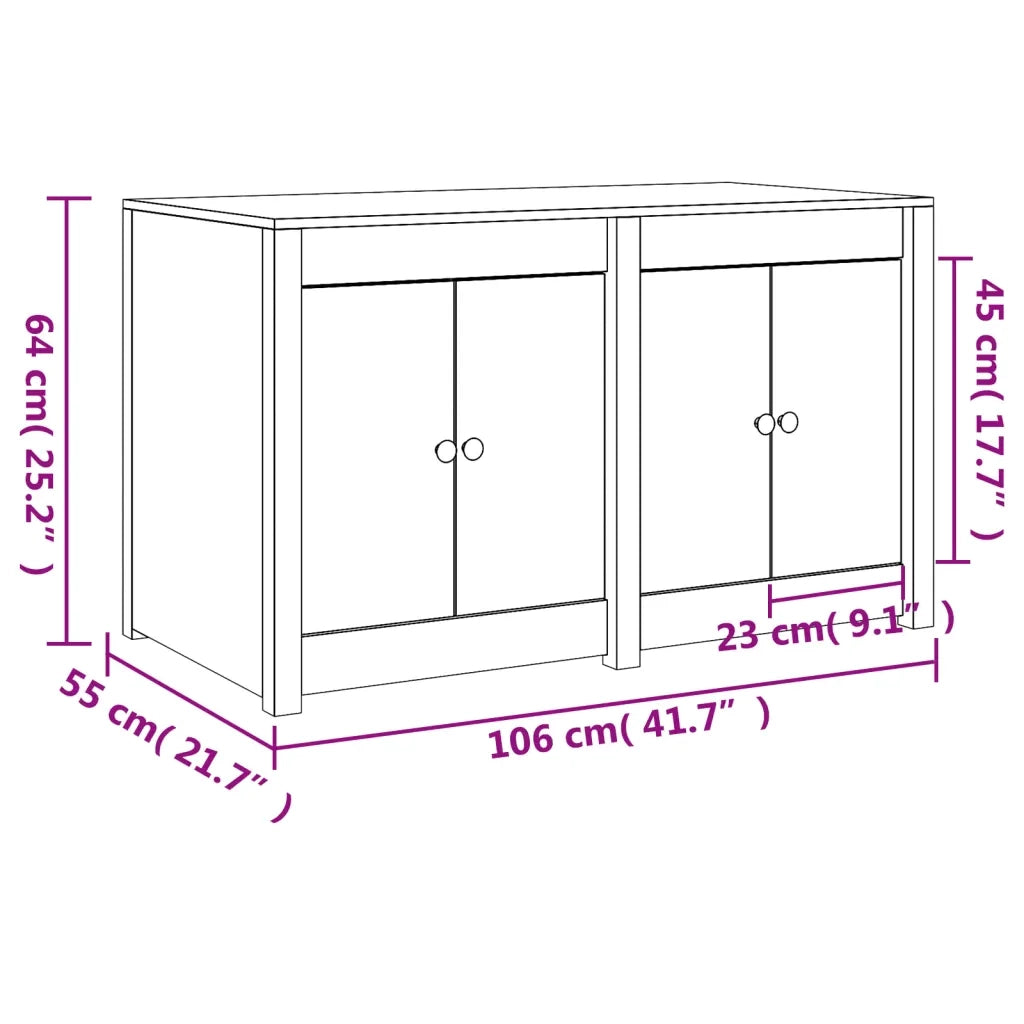 Mobile da Cucina da Esterno MEPPEL 106x55x64 cm Legno Massello di Douglas 832340