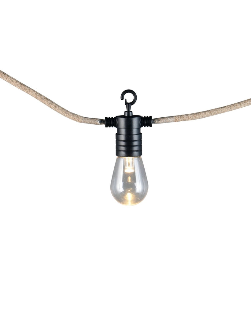 Ghirlanda LED integrato EMBER RL 6 m 8 luci nera IP44