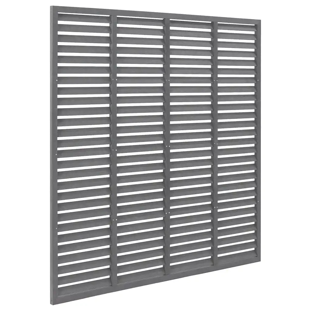 Recinzione a Persiana in WPC 180x180 cm Grigia 318107