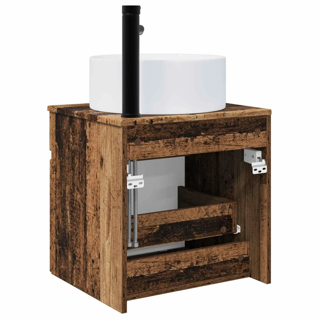 Mobile lavabo da parete Legno antico 49 x 44,5 x 65,5 cm 890630
