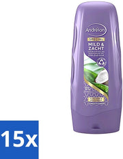 15 x Condizionante per Capelli Sensibili - 300 ml - Idoneo per Capelli Sensibili - Capelli Secchi - Capelli con Pelo Ruvido - Capelli con Pelo Liscio - Profumo di Cocco