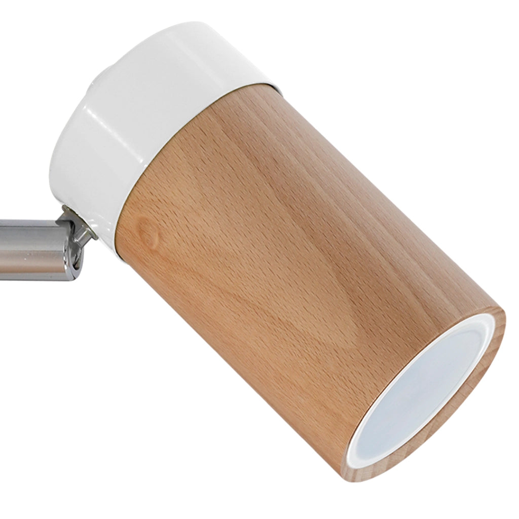 Applique Baron White legno/bianco GU10 40W Milagro MLP9007