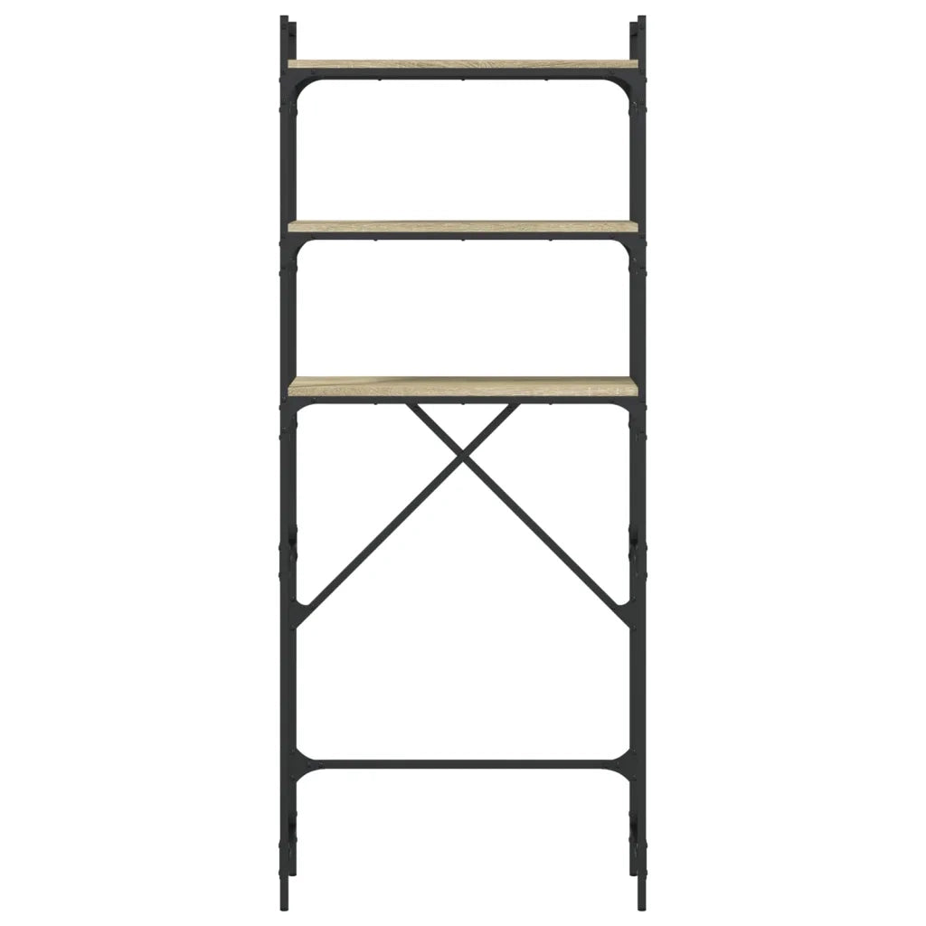 Scaffale per Lavatrice Rovere Sonoma 67x25x163 cm Multistrato 838984