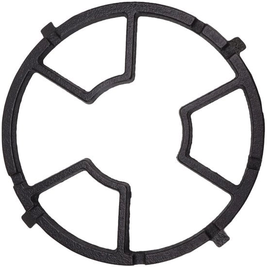 Sostegno Antiscivolo in Acciaio - Base di Supporto in Acciaio - Reducitore di Calore per Wok - Campo di Riscaldamento Sicuro - Robusto e Duraturo - Wok con Supporto Antiscivolo