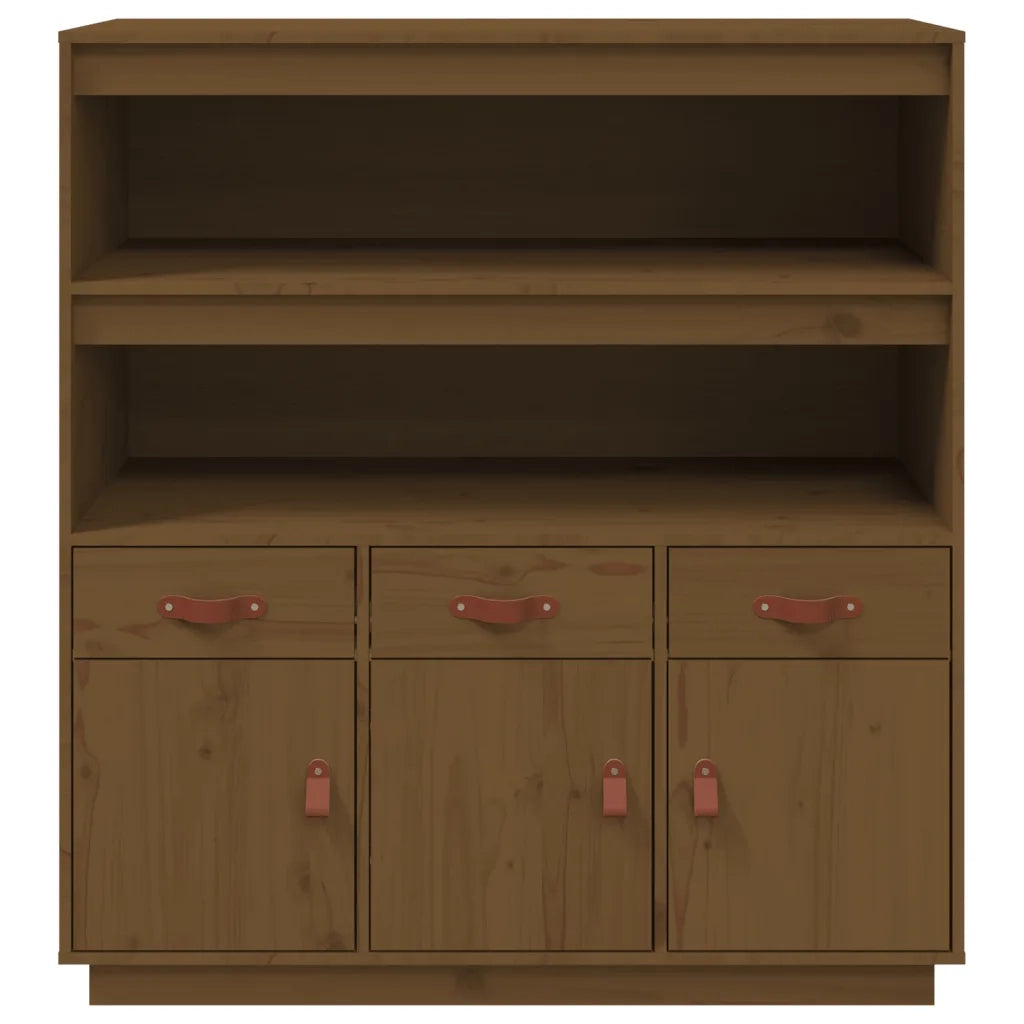 Credenza | Madia | Buffet da pranzo | Armadio da pranzo ambra 100x40x108,5 cm in Legno Massello di Pino