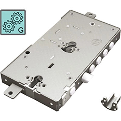 SERRATURA METALLO APPLICARE 2681 SECUREMME  DOPPIO F.SAG M3 TRIPL+SCR IP.MM 28 E.MM 63 DX/SX