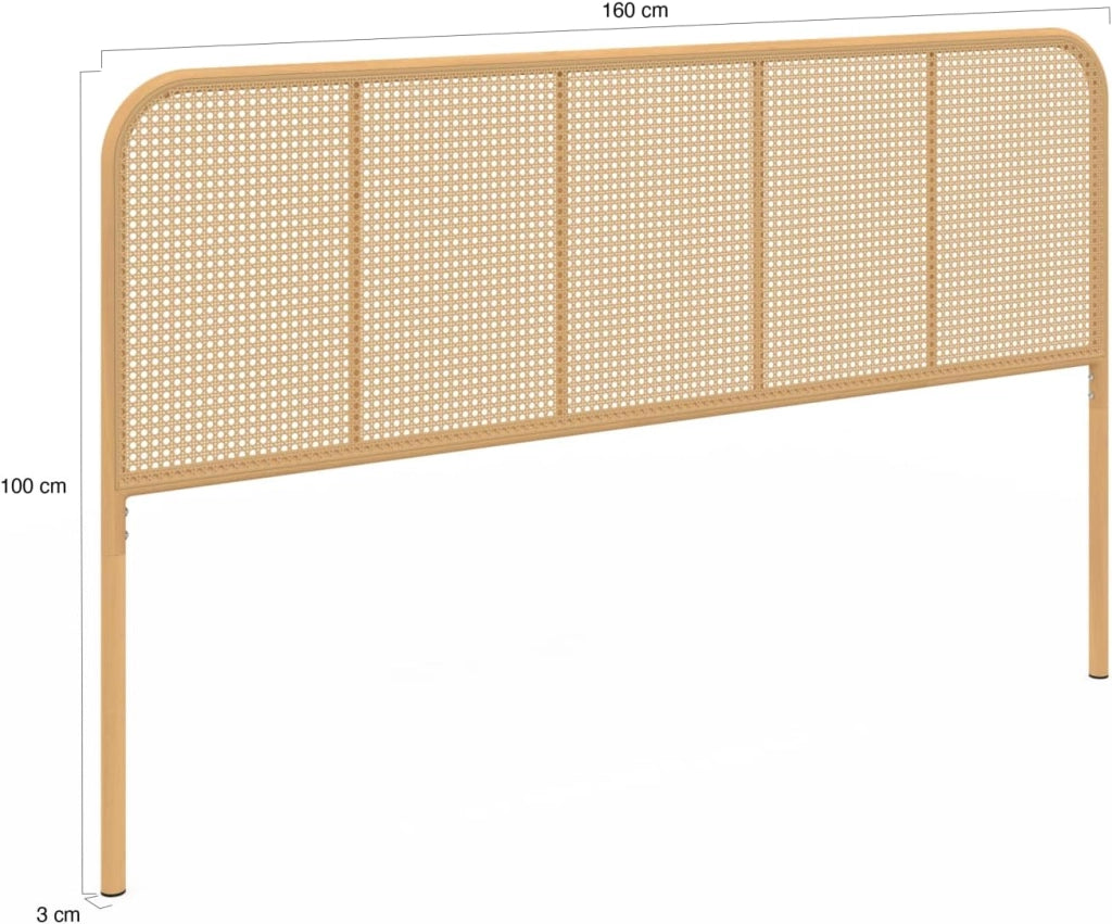 Cabecero de madera y caña FLORA 160 CM