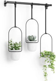 Vasi da fiori appesi - Triflora - Bianco - Porta piante decorativa