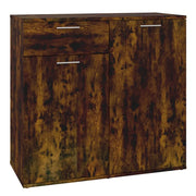 Credenza | Madia | Buffet da pranzo | Armadio da pranzo Rovere Fumo 80x36x75 cm in Legno Multistrato