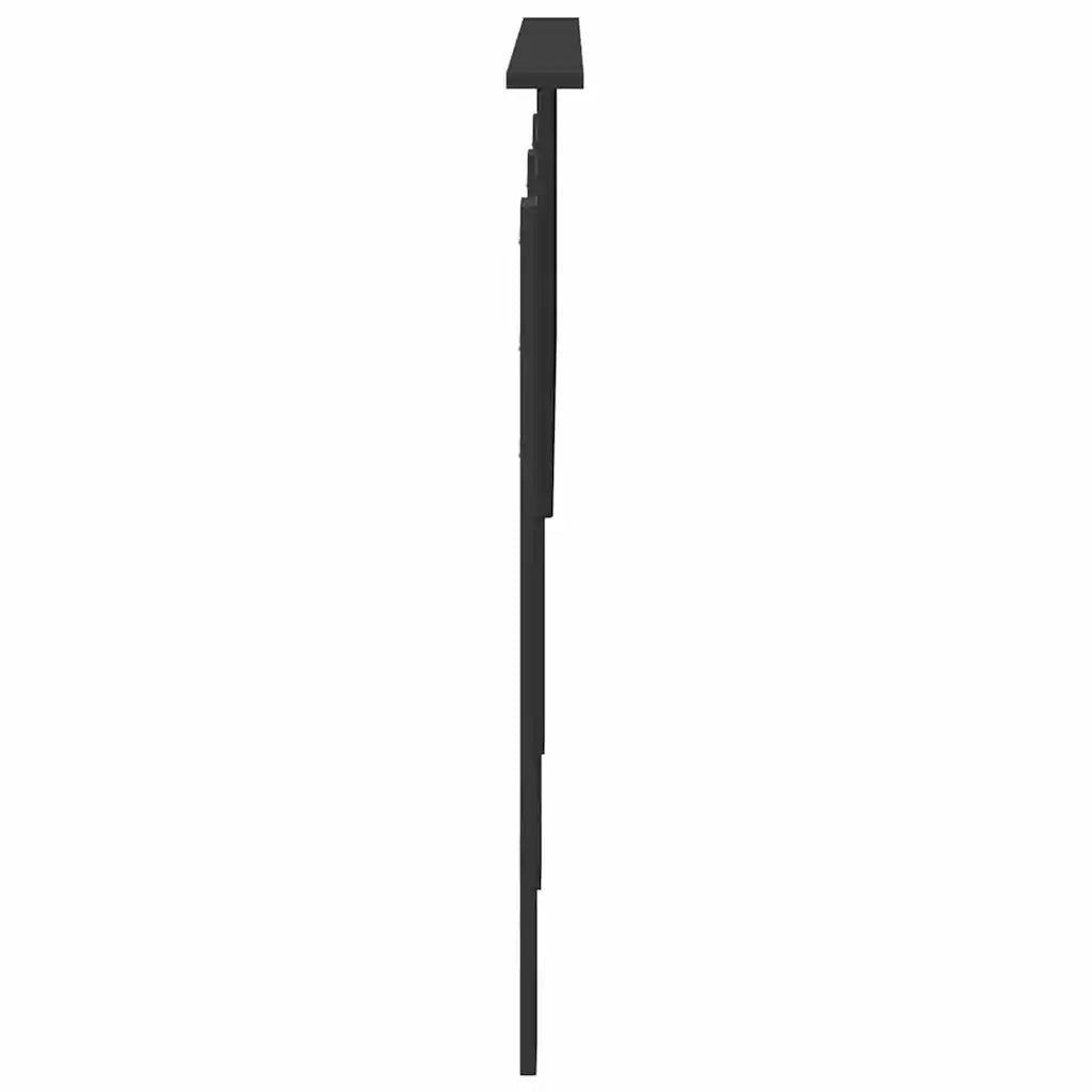 Testiera-Testata-Testiera Decorativa Rovere Nero 150 cm Legno multistrato 445803