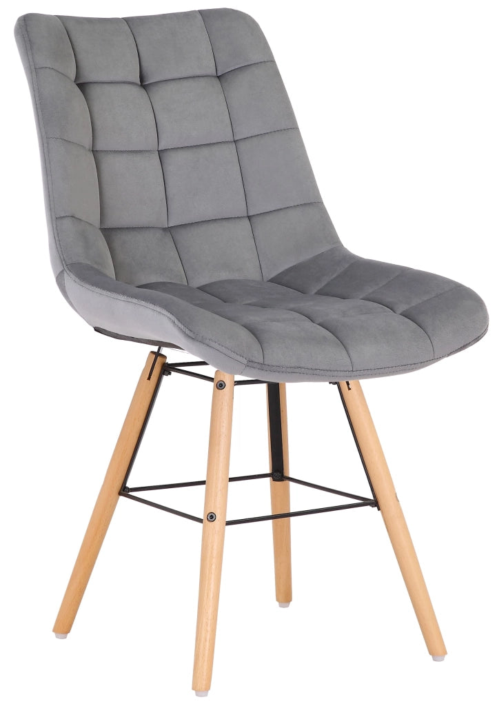 Sedia Leni Velvet grigio