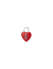 Lucchetto a combinazione Fantasy Heart con decorazione a cuore, 3 cifre, interno, arco in acciaio – THIRARD