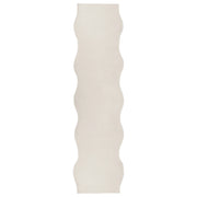 Tappeto Moderno Grigio Chiaro in Ecopelliccia a Pelo Lungo 80x300cm per Soggiorno e Ingresso