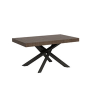 Tavolo allungabile 90x160/420 cm Volantis telaio Antracite - Noce