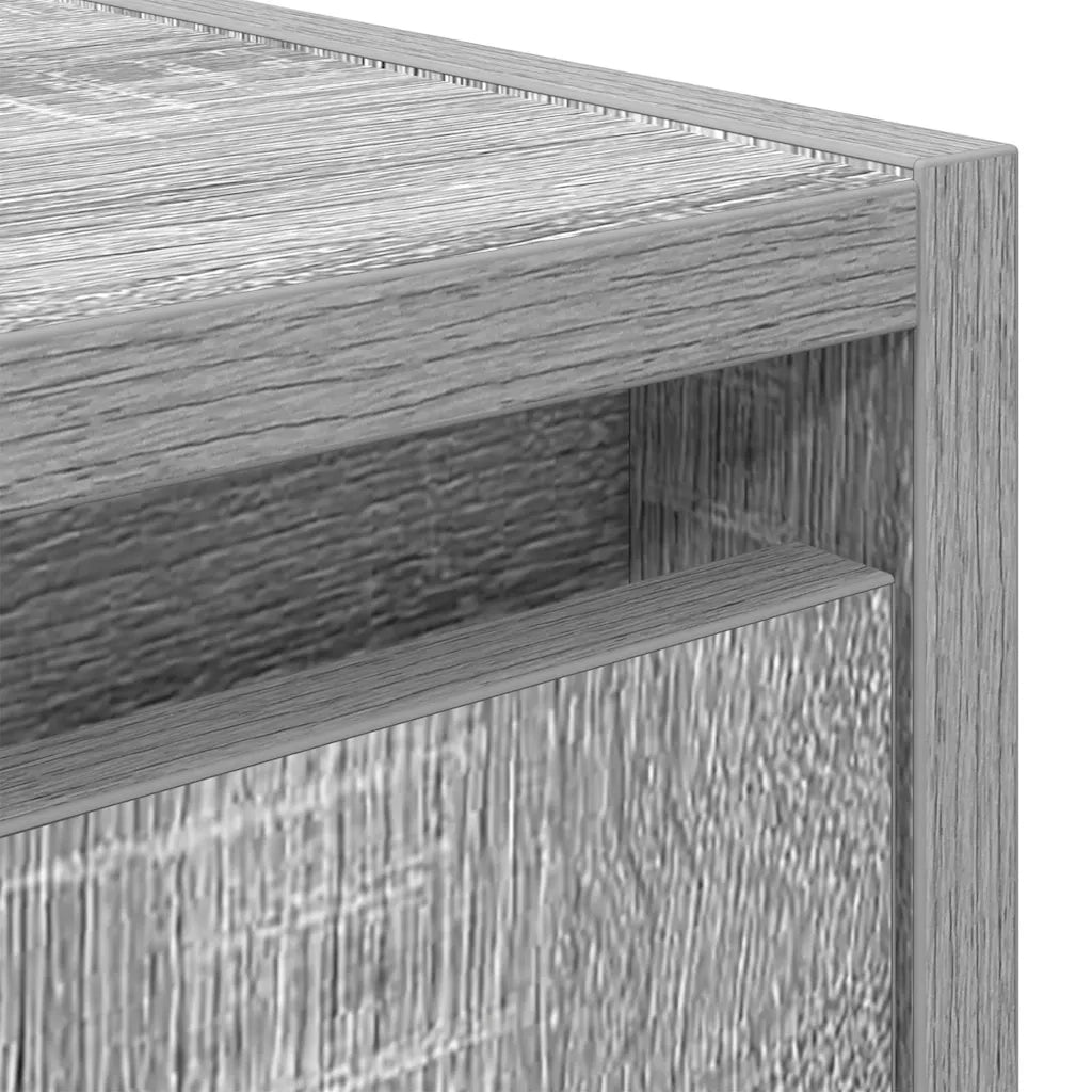 Comodino a Muro Grigio Sonoma 38x34x40 cm 861239