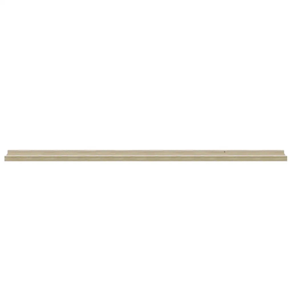 Mensole da Parete 2 pz Bianco e Rovere Sonoma 115x9x3 cm 326693