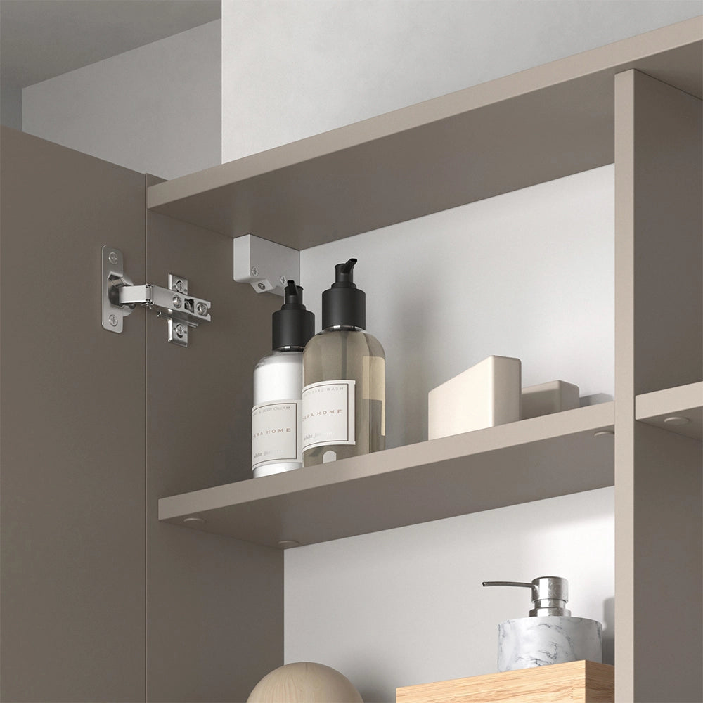 Vicco Specchio contenitore bagno Cachemire 100 x 75 cm con ripiani