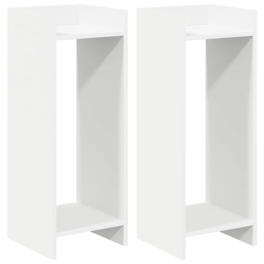 Supporto per piante 2 pcs Bianco 30 x 30 x 80 cm 899579