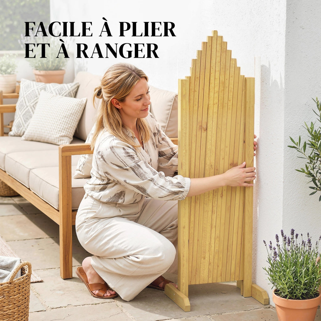 Barriere Estensibili in Legno di Pino ¨C zephmum ¨C 180x30x103 cm