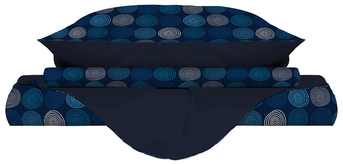 Copripiumino 1 Piazza e Mezzo con Stampa sul Sacco e Federe Doubleface Ipnotic