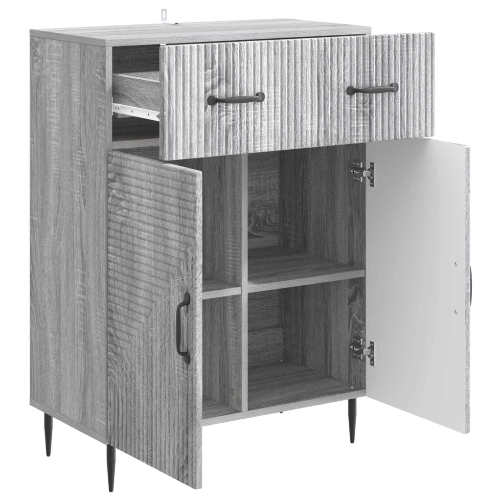 Credenza Grigio Sonoma 66 x 34,5 x 89,5 cm Legno ingegnerizzato 894871