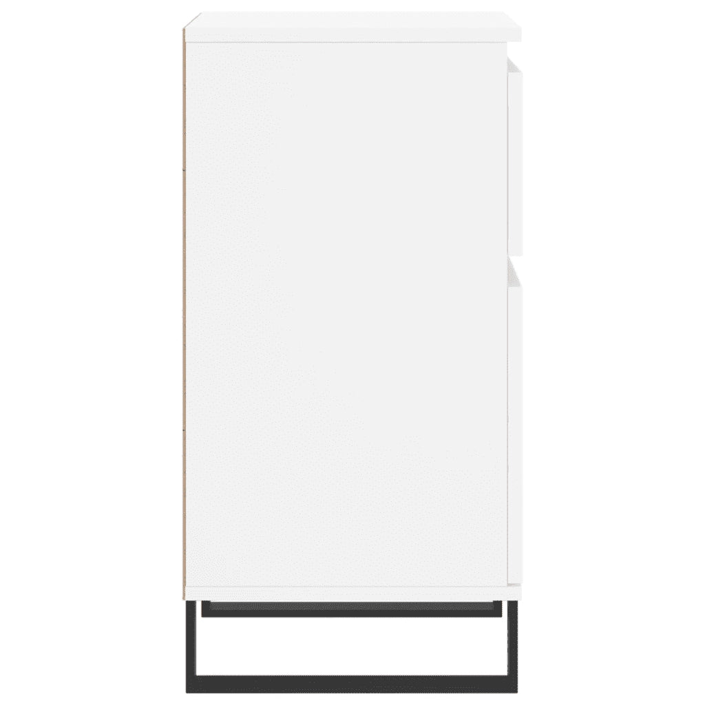 Credenze 2 pz Bianche 40x35x70 cm in Legno Multistrato 831165