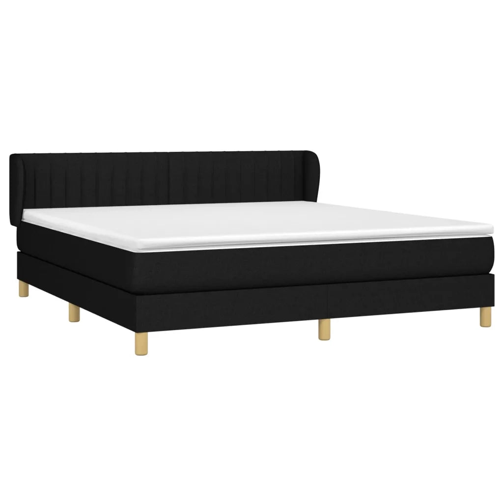 Giroletto a Molle con Materasso Nero 180x200 cm in Tessutocod mxl 74059
