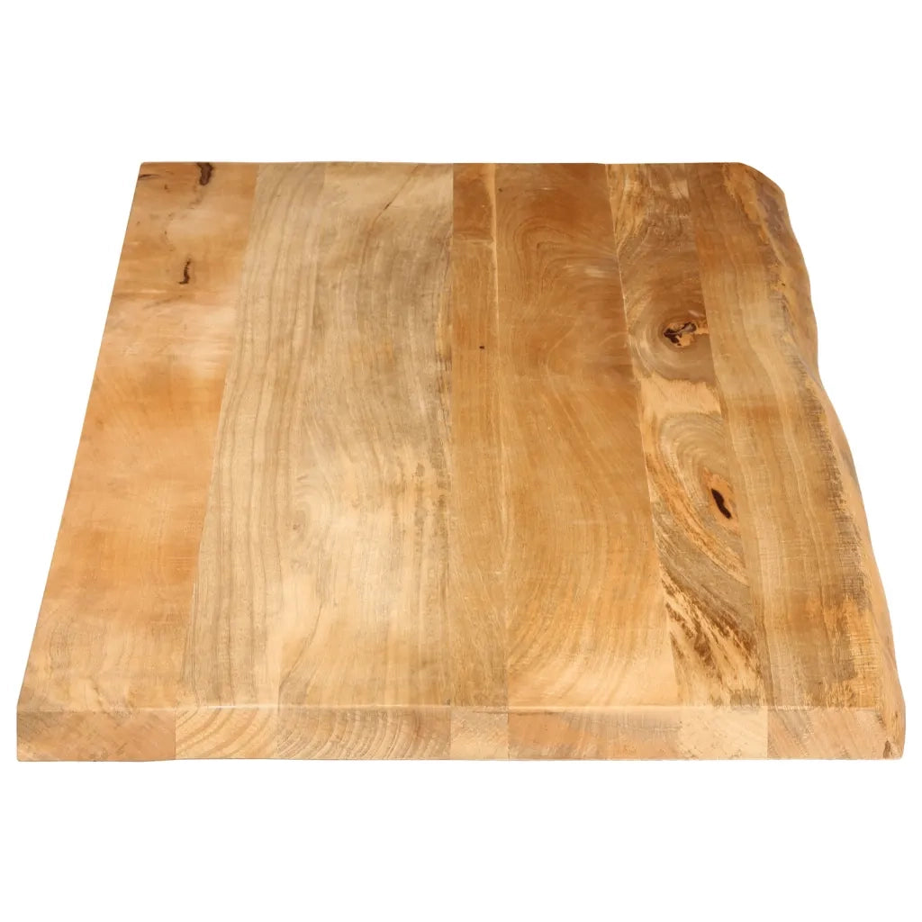 Piano Tavolo Bordi Vivi 140x60x3,8cm in Legno Massello di Mango 370505