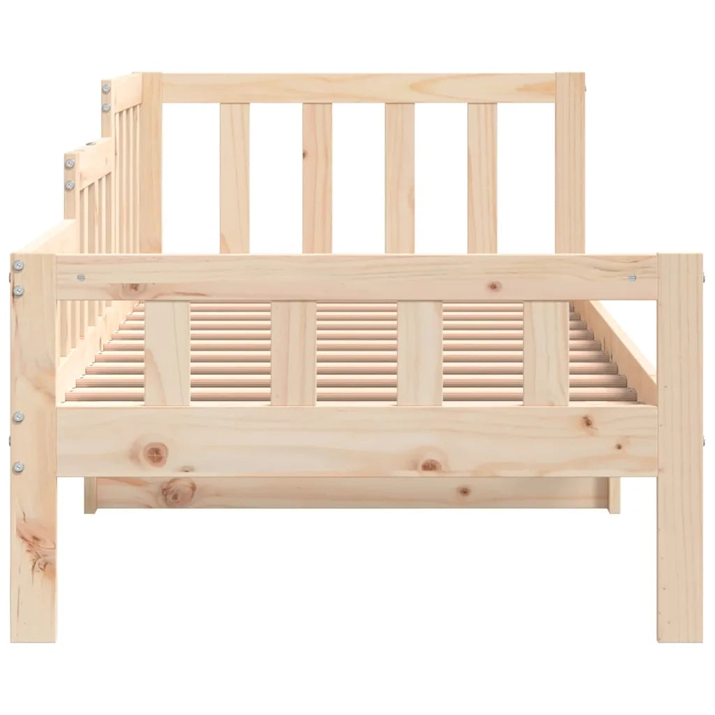 Dormeuse senza Materasso-Divano Letto-Struttura Letto 80x200 cm in Legno Massello di Pino 403486