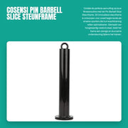 Fusto di Supporto in Acciaio Inossidabile - Supporto per Halter - Attrezzatura Fitness - Sostegno per Sollevamento Pesi - Robusto - Protetto contro le Scalfitture