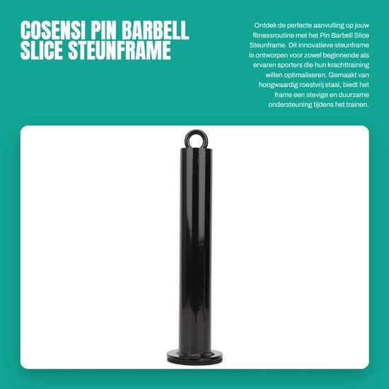 Fusto di Supporto in Acciaio Inossidabile - Supporto per Halter - Attrezzatura Fitness - Sostegno per Sollevamento Pesi - Robusto - Protetto contro le Scalfitture