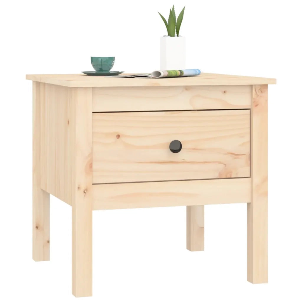 Tavolino 50x50x49 cm Legno Massello di Pino 813794
