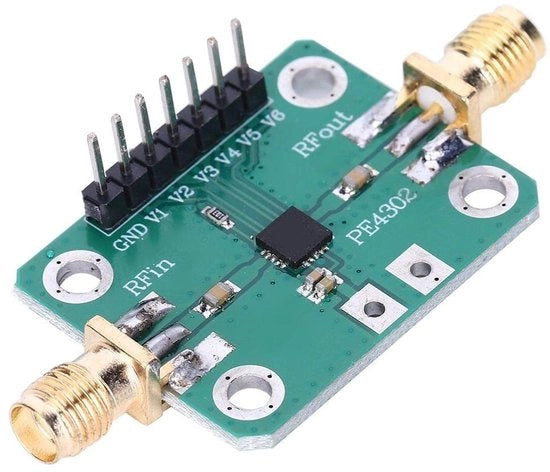Modulo Verzwakkatore RF PE4302 - Controllo Numerico - Modalità Parallela Diretta - Elettronica di Alta Qualità - Tecnologia Solare/Renewable - Amplificatore di Segnale