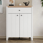 Russel, Mobile da Ingresso un Cassetto, 86x40x111h cm Bianco