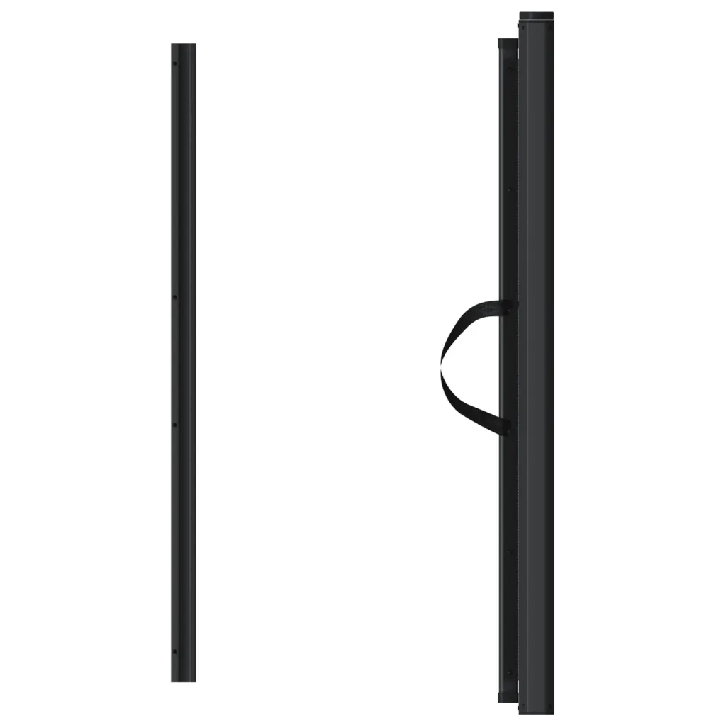 Cancelletto Retrattile per Animali Domestici Nero 102,5x125 cm