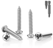 Screws a viti a testa rotonda in acciaio inossidabile 304 da 3 mm x 20 mm, 60 pezzi, autoalimentanti a croce per l'industria del mobile e delle arredamenti