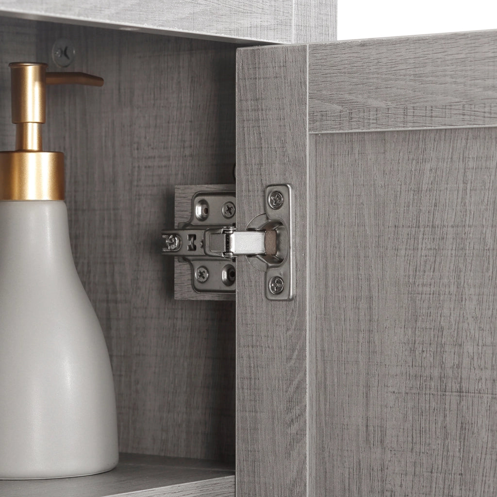 Armadio Bagno Sospeso ¨C Zephmum ¨C Grigio 48x20x50