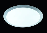 GONZALO PLAFONIERA LED 25W 2000lm, 3000K BORDO ALLUMINIO + DIFFUSORE PLASTICA  D.42CM