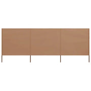 Paravento a 3 Pannelli in Tessuto 400x80 cm Grigio Talpa cod mxl 12422