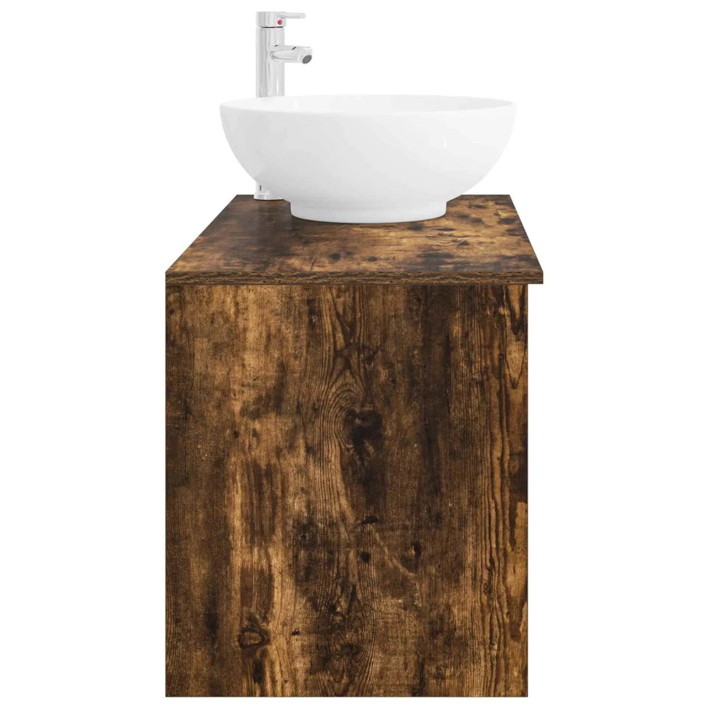 Set di mobili per il bagno 2 pcs Rovere Fumo 3403916