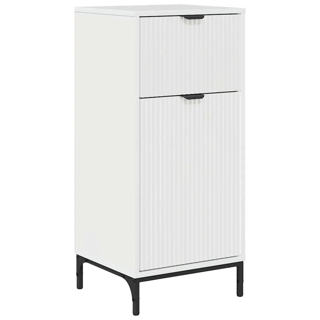 Mobile da Bagno con cassetto Bianco Lucido 39,5 x 36 x 88 cm 883398