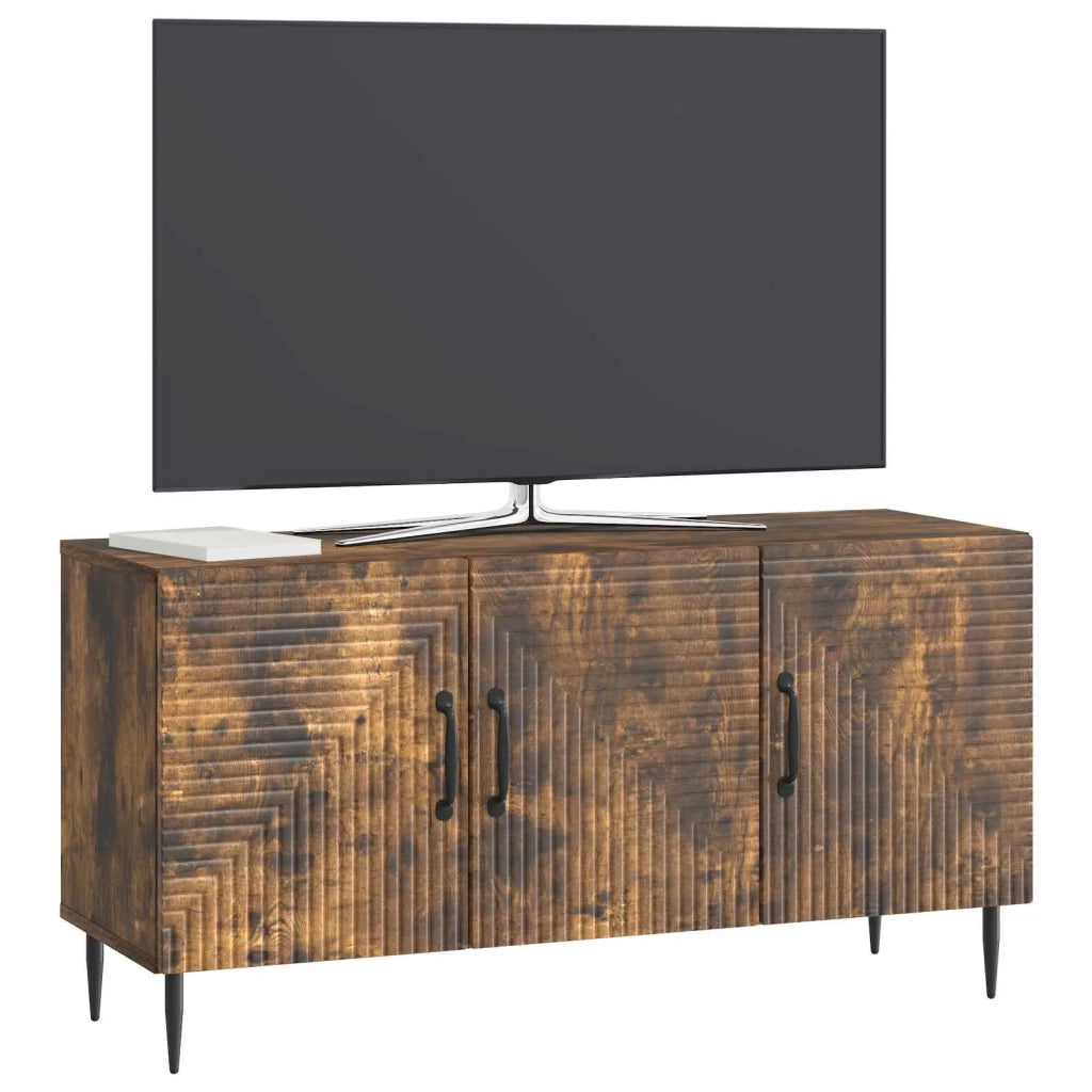Mobile TV Rovere Fumo 99 x 34,5 x 50 cm Legno ingegnerizzato 894950
